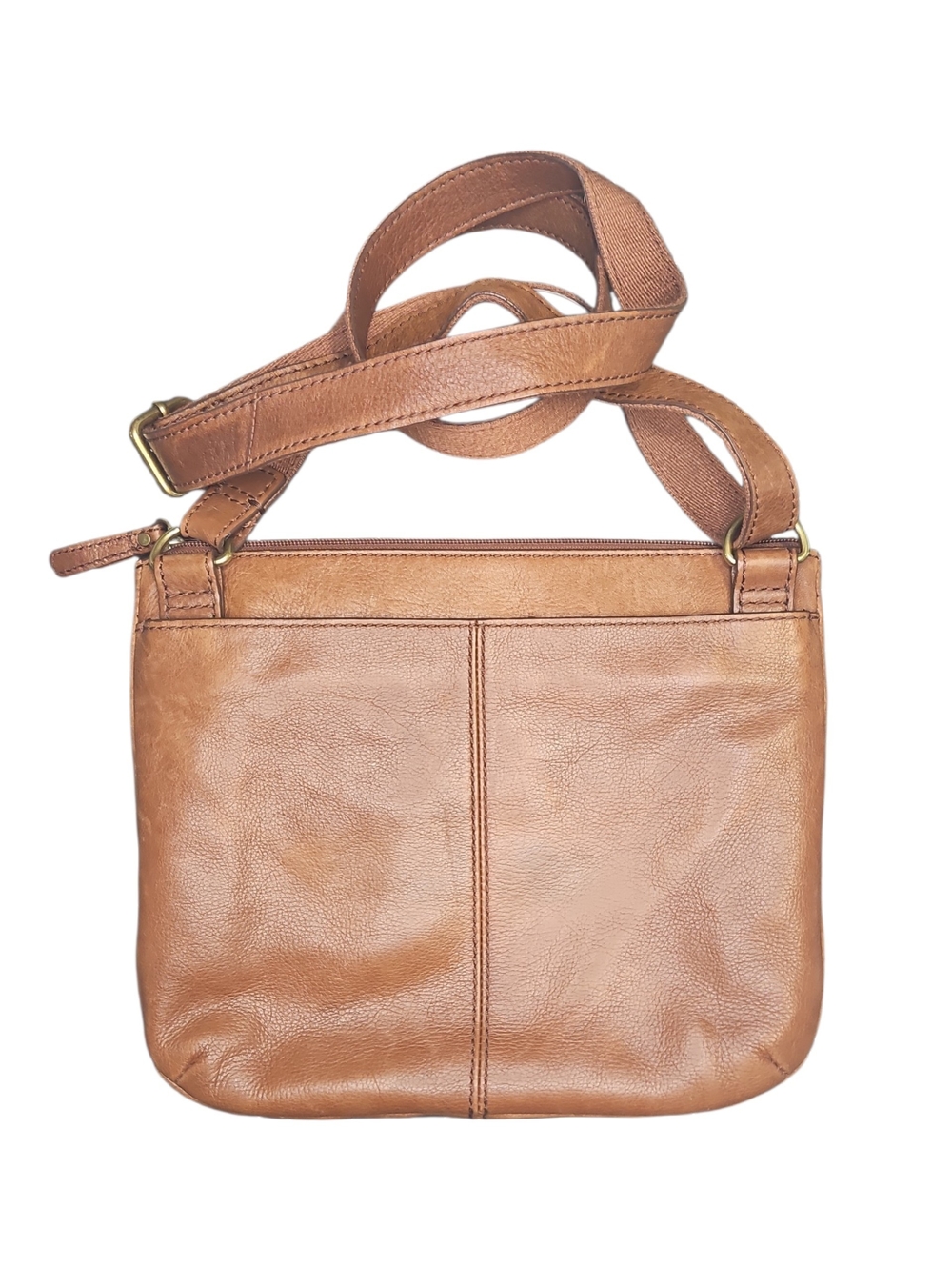Fossil Tan Tessa Women's Leather Crossbody Bag Adjustable Strap Casual - Picture 2 of 6